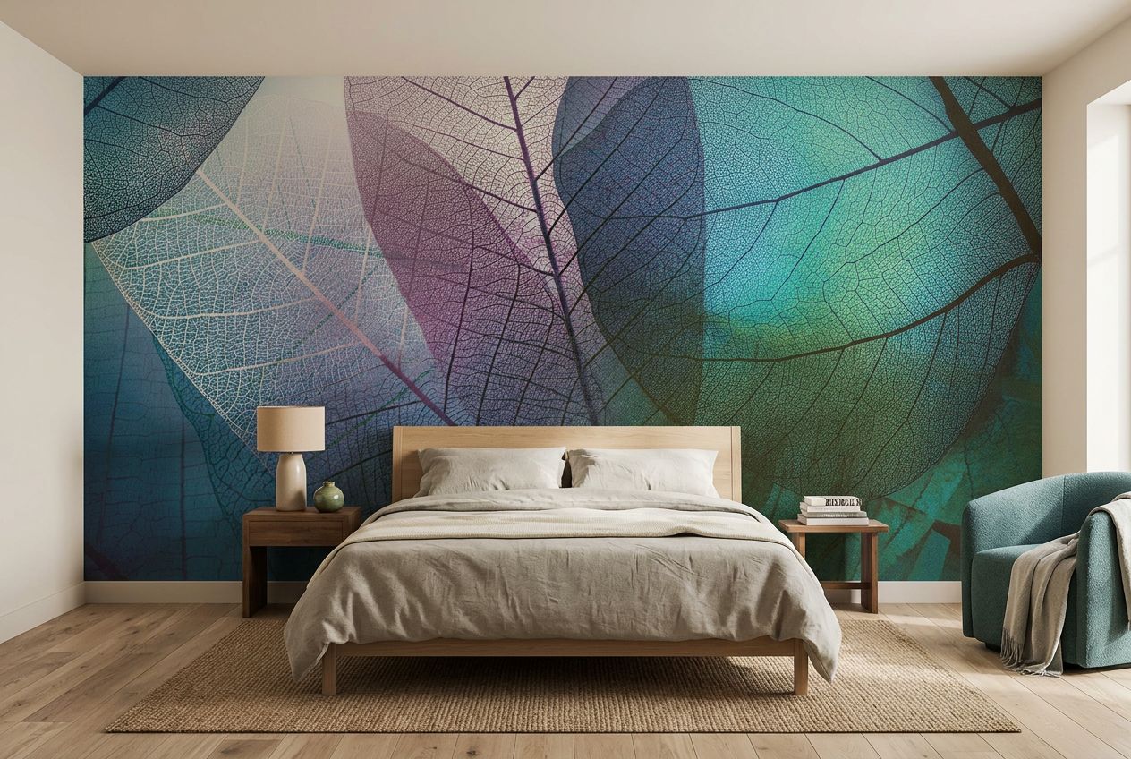 Abstract Pattern With Ornamental Leaves — room mockup 2