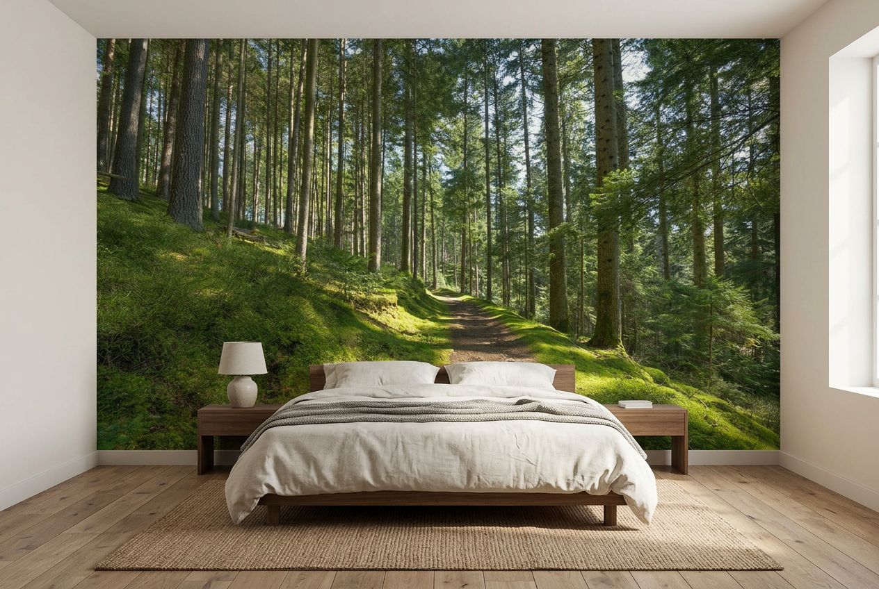 Tranquil Forest Path — room mockup 2