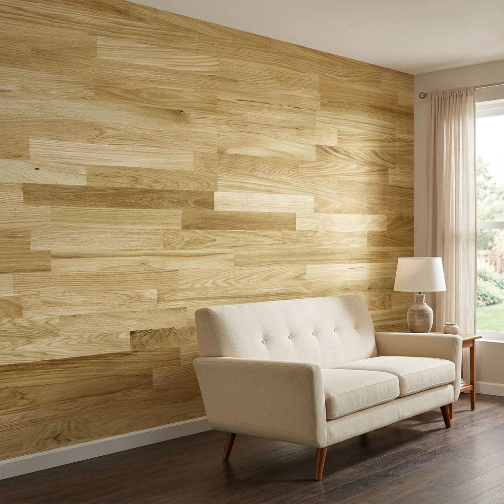 Warm Brown Wood Wall