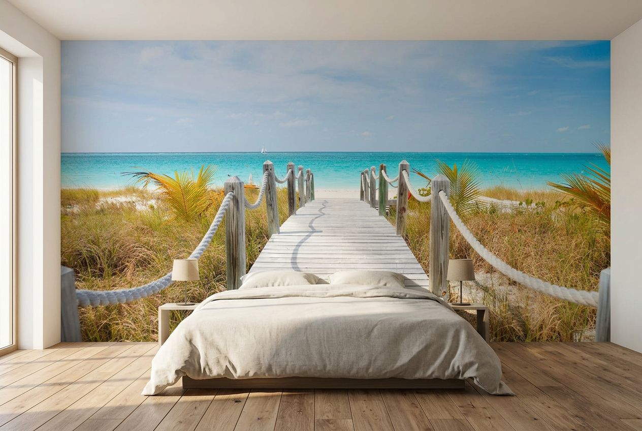 Stunning Caribbean Beach Walkway