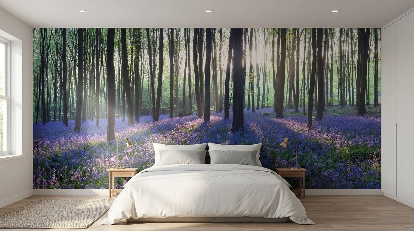 Morning Bluebell Woodland — room mockup 2