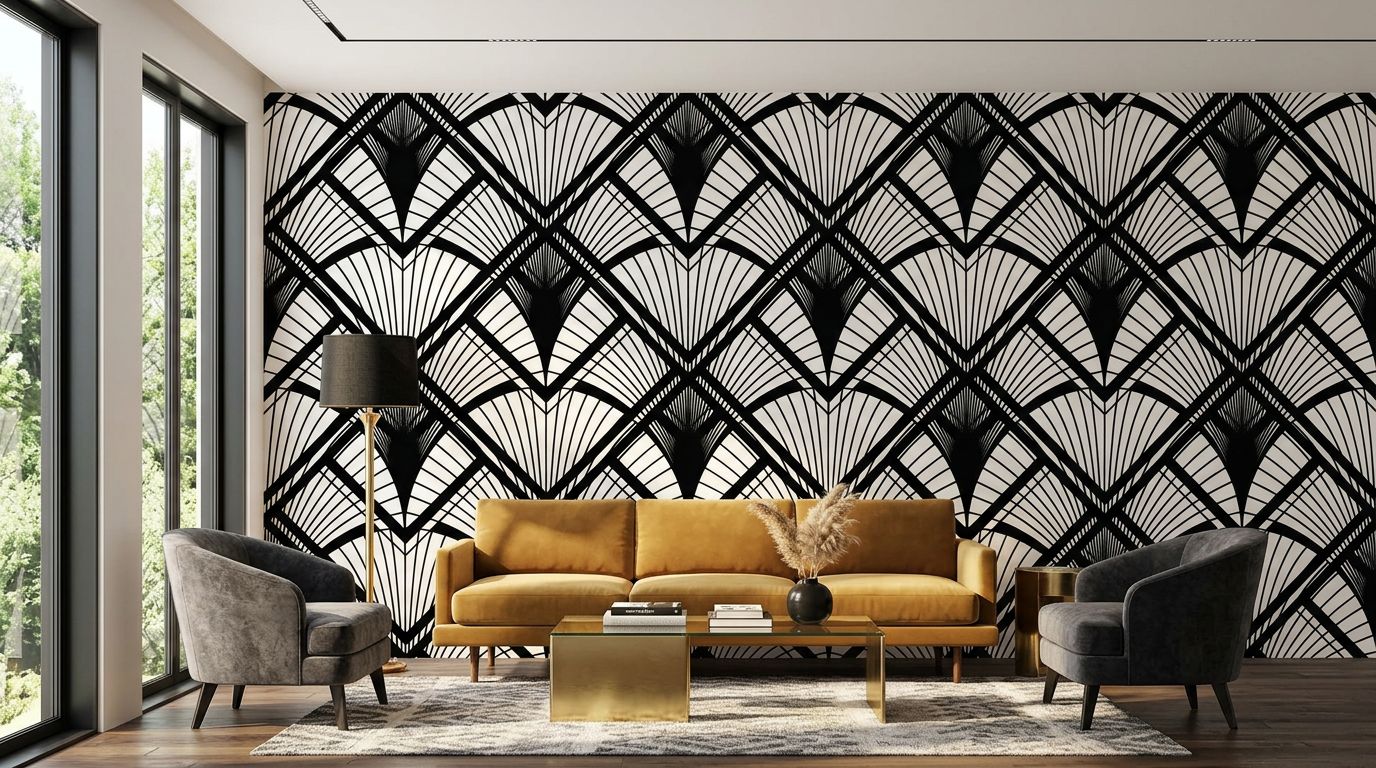 Geometric Diamond — room mockup 3