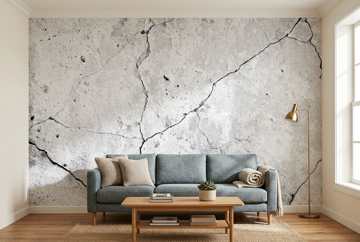 Cracked Concrete Wall