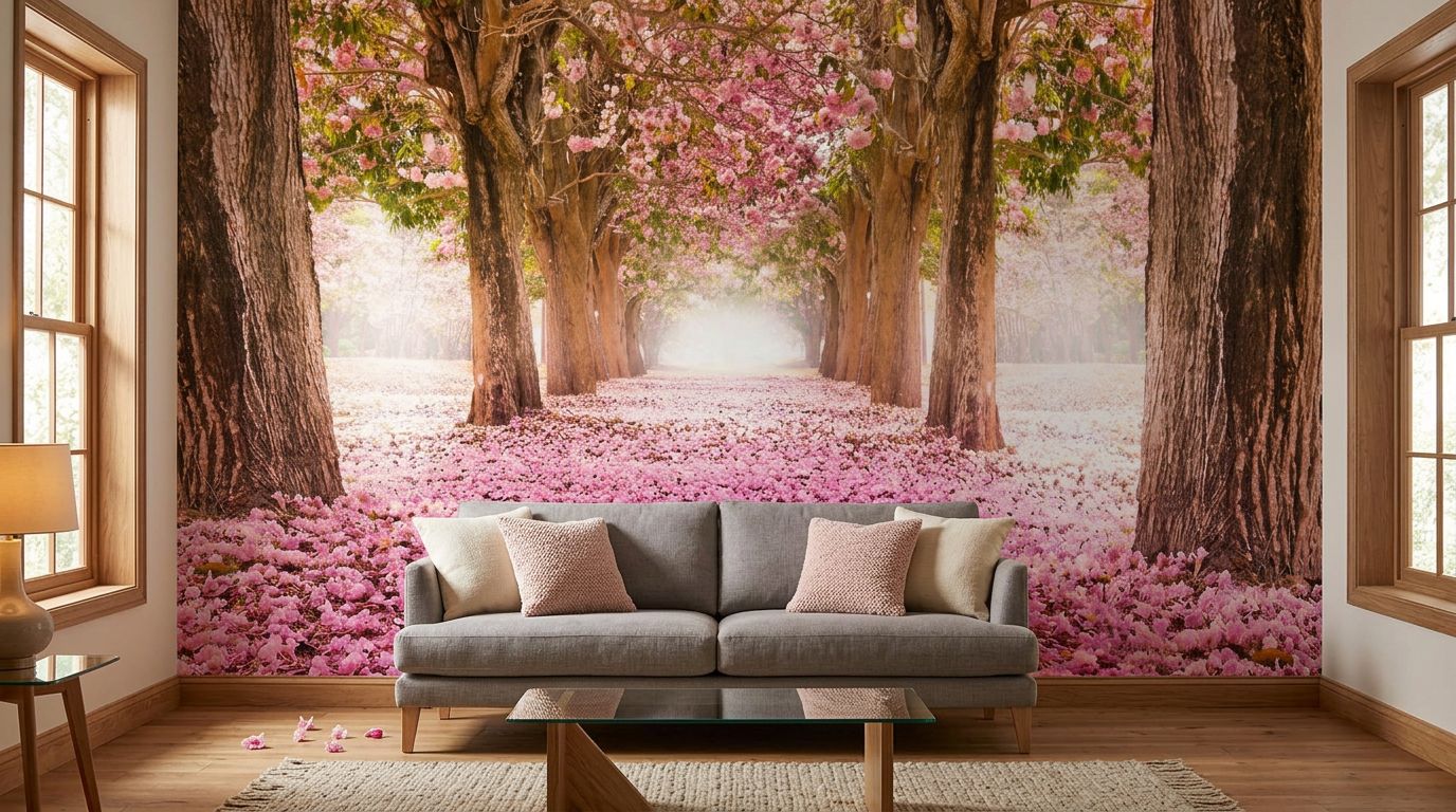 Pink Petal Walk — room mockup 2
