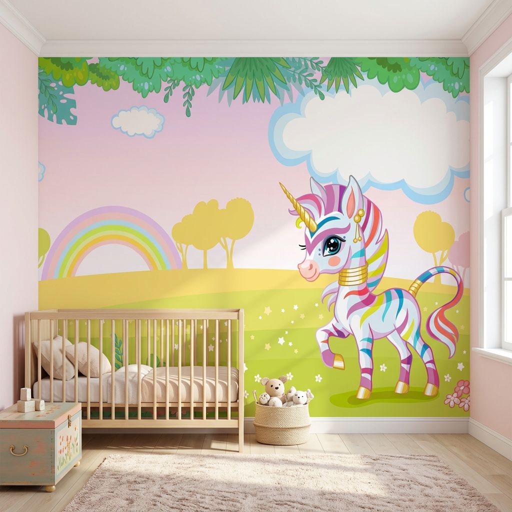 Magical Unicorn In Whimsical Wonderland — room mockup 2