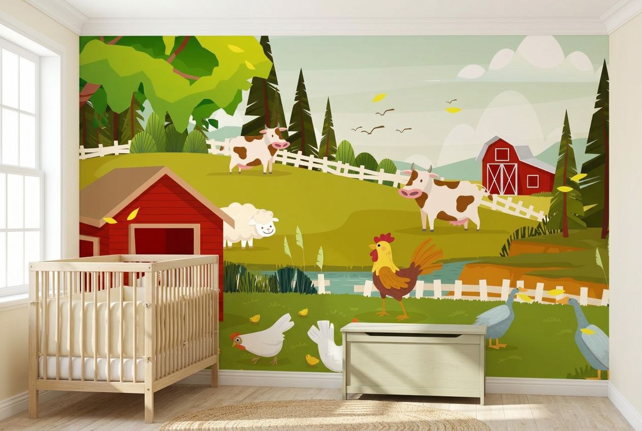 Charming Farm Scene