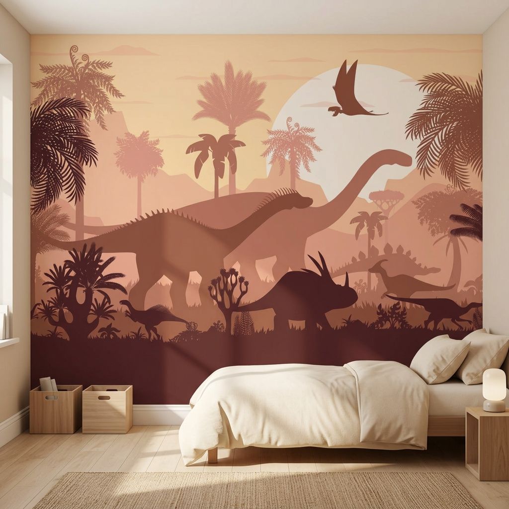 Prehistoric World Silhouettes — room mockup 2