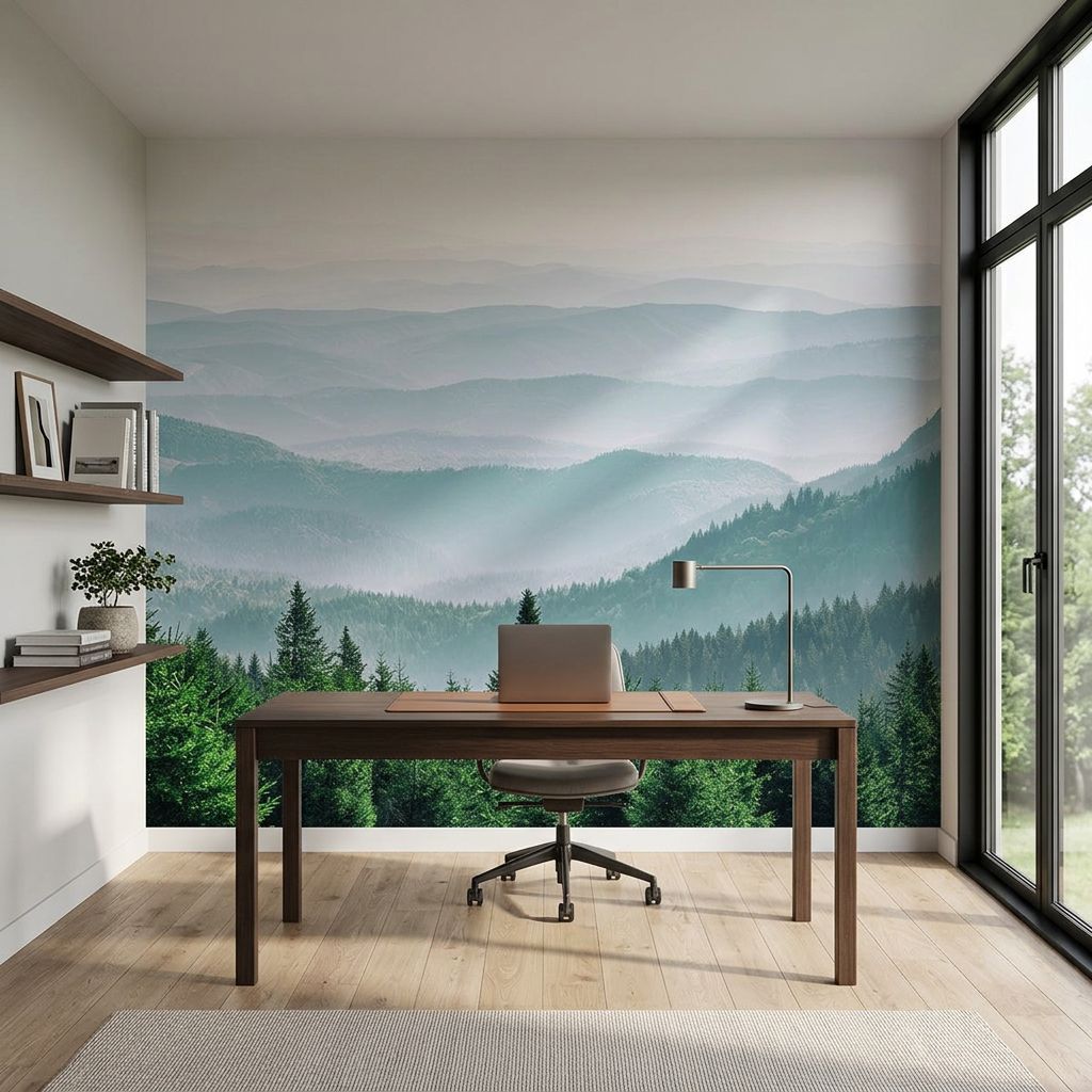 Tranquil Mountain Range — room mockup 3