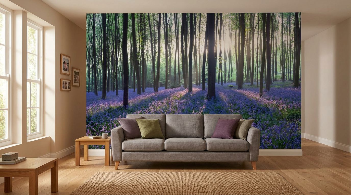 Morning Bluebell Woodland