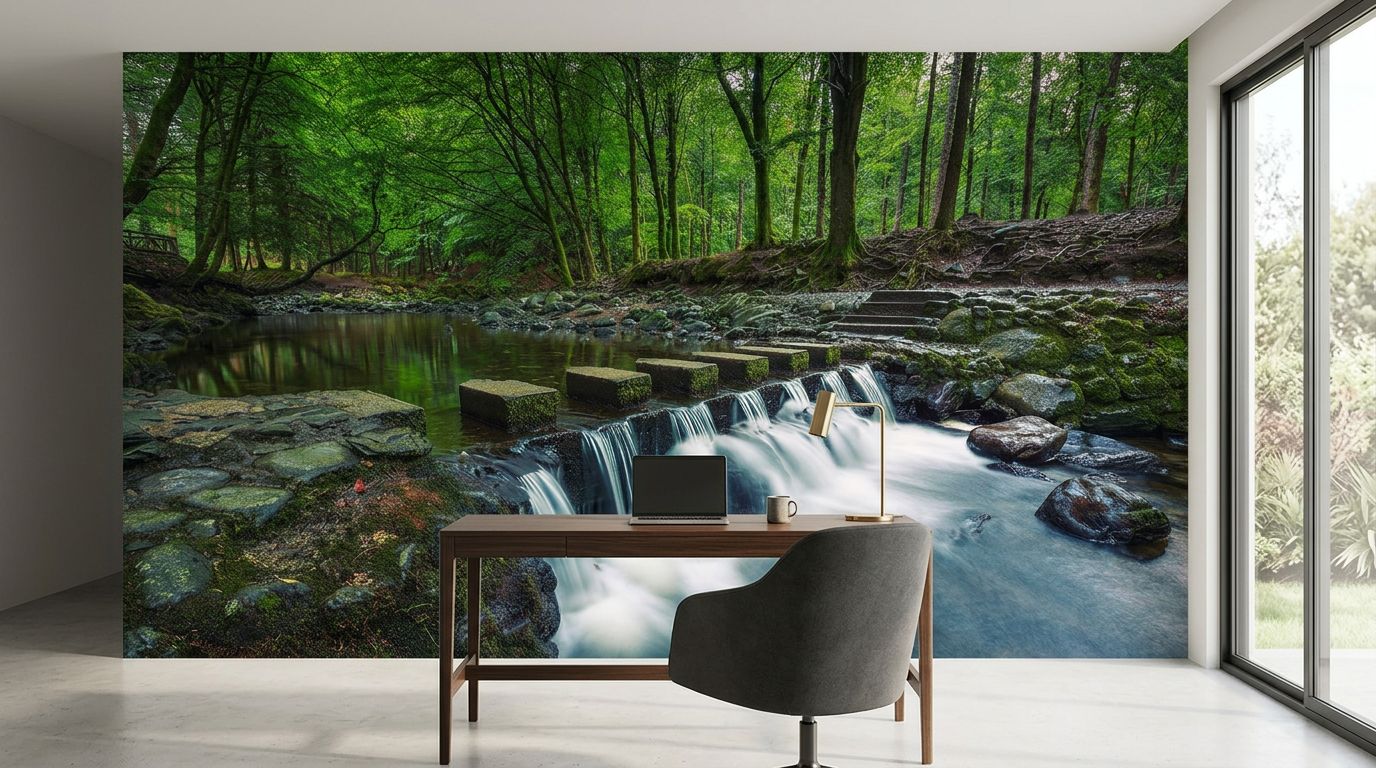 Tollymore Forest Park Waterfall — room mockup 3