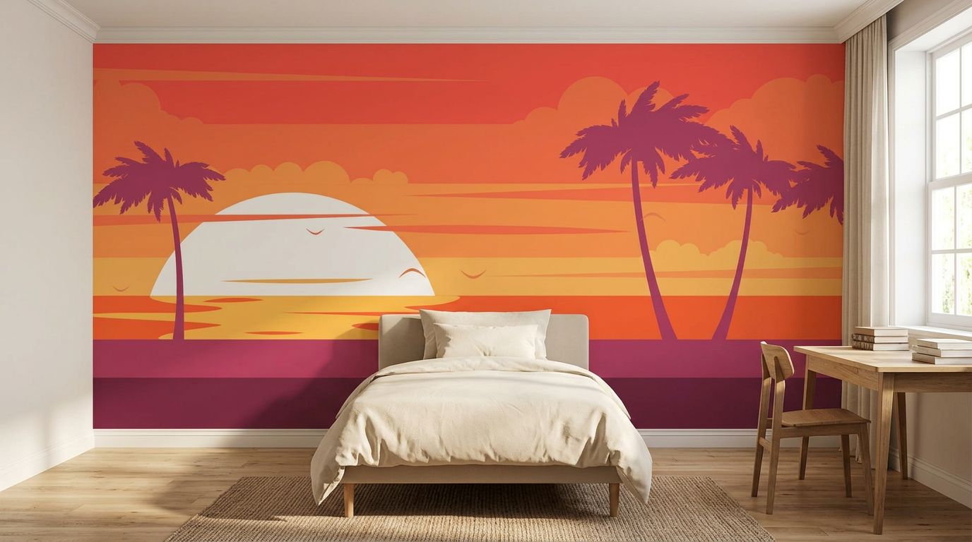 Escape to paradise illustration
