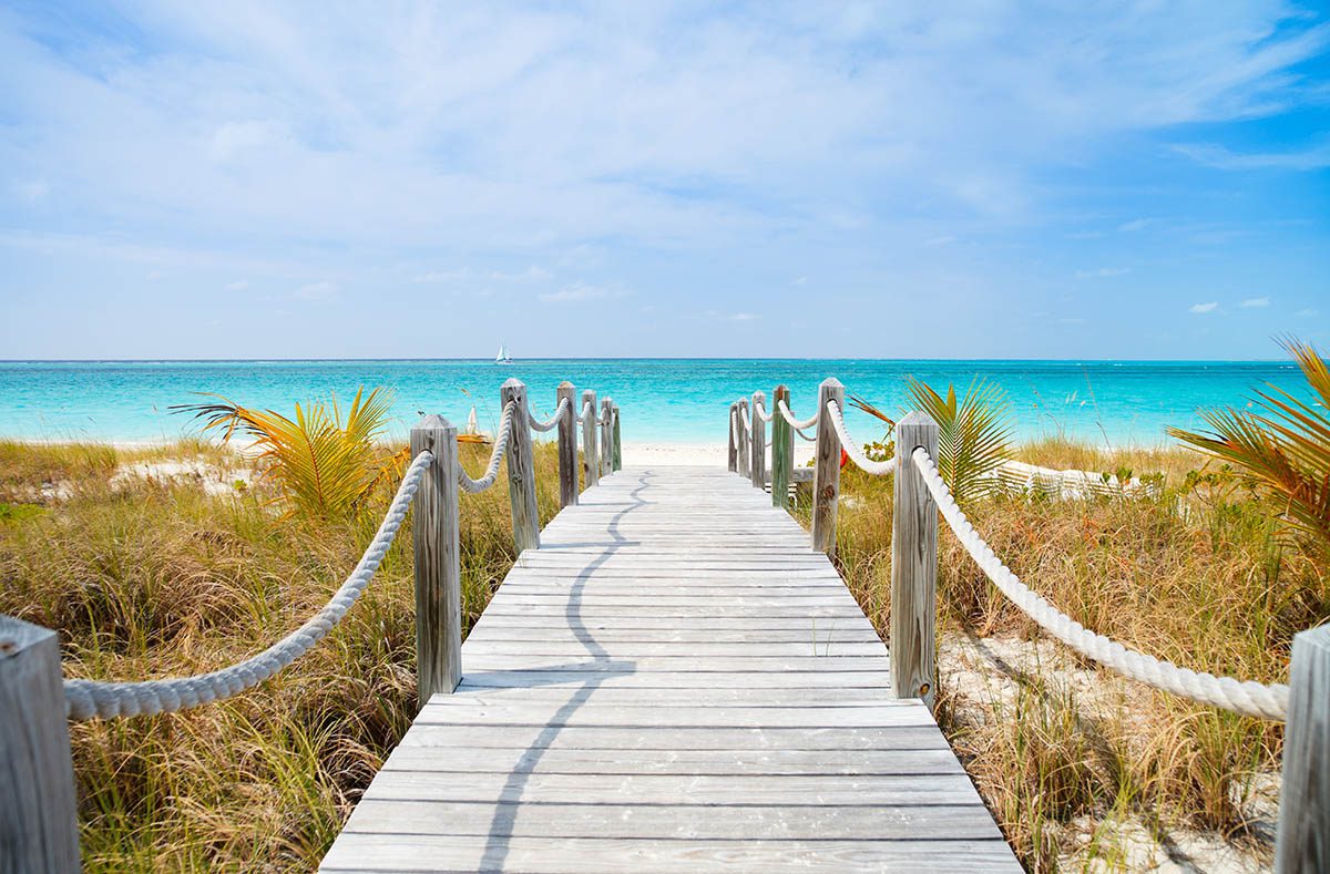 Stunning Caribbean Beach Walkway