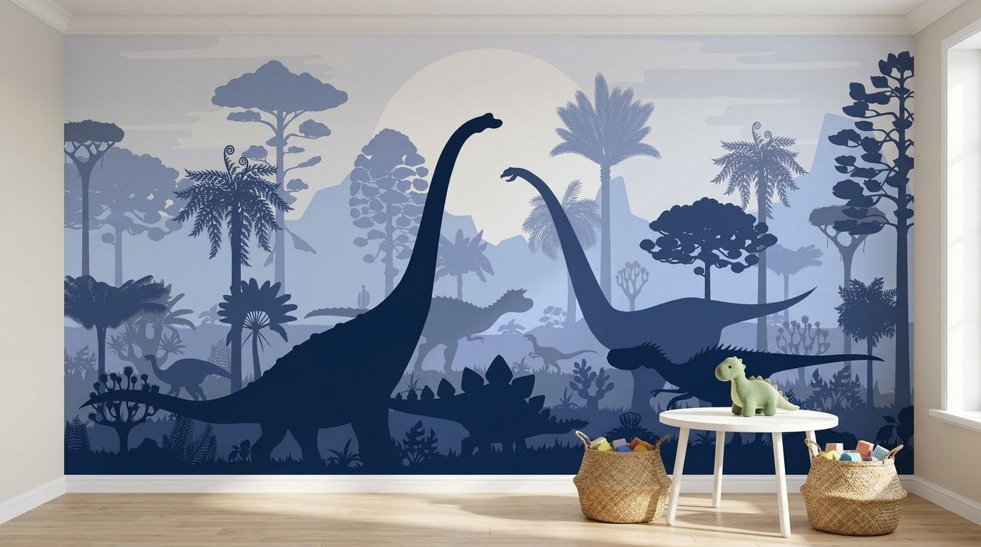 Dinosaur Blue Theme — room mockup 2