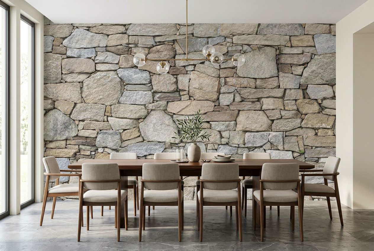 Natural Stone Wall Feature — room mockup 2
