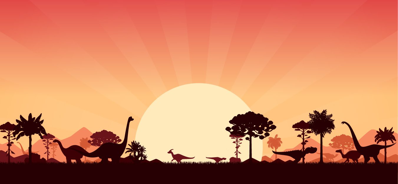 Prehistoric world Sunset