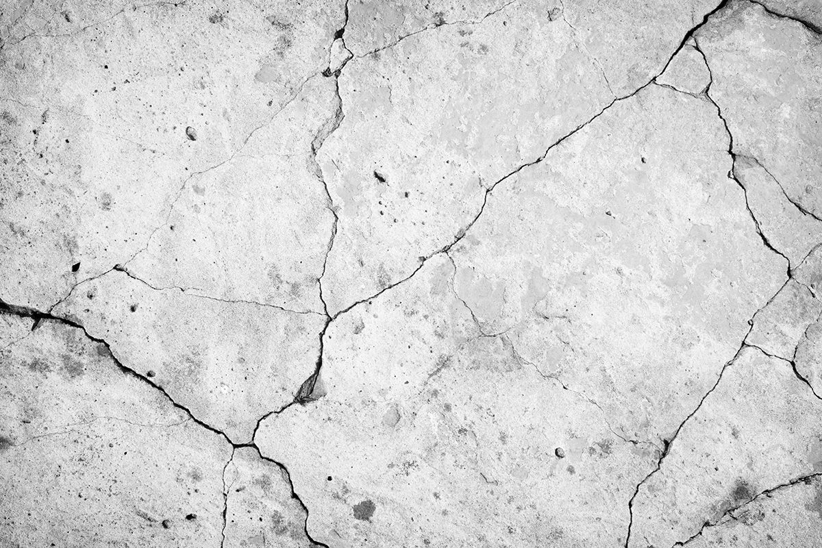 Cracked Concrete Wall